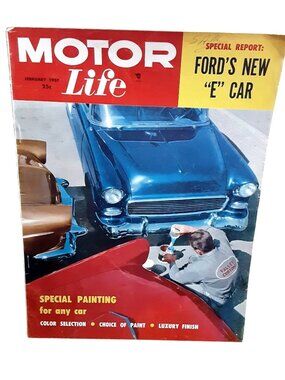 1957 Motor Life Magazine February Ford Edsel “E” Car Custom Paint Cars